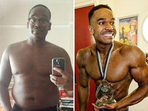 Supporting image for story: From doughnuts to dumbbells: Hospital worker's incredible bodybuilding transformation 