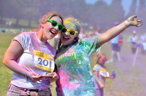 Hundreds of fundraisers enjoyed the sun