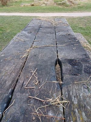A bench was 'deliberately' set on fire. Picture: West Mercia Police.