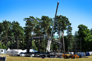 Stage being set up ahead of Forest Live this weekend