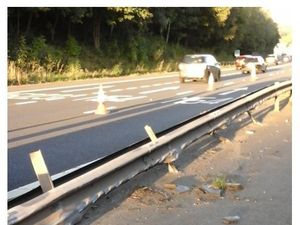 Supporting image for story: Traffic chaos on M54 after barrier repairs spark delays 