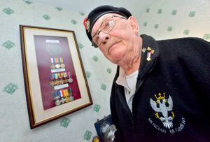 Roy with his medals