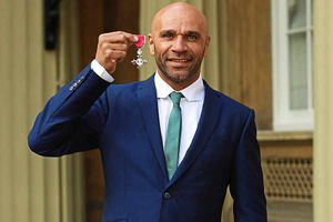 Supporting image for story: Goldie medal as DJ receives MBE
