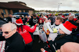 The gifts are collected