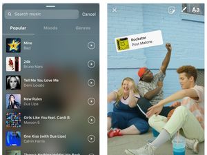 Supporting image for story: Instagram adds music to Stories