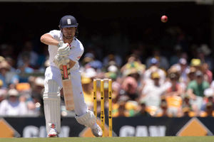 England's Alastair Cook bats