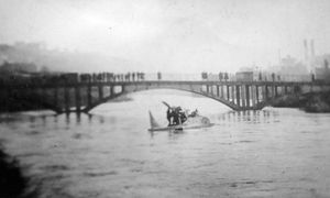 Supporting image for story: 'Have our values become politically incorrect?” - Your Letters plus a hydro-glider hits the Severn… and the Iron Bridge, in a 1923 picture