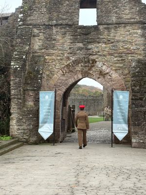 Parade meet in Ludlow Castle