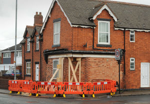 The house in Walsall which needed propping up