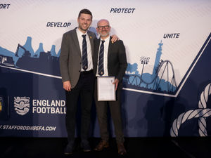 Supporting image for story: Staffordshire FA chief executive honoured for 25 years of service