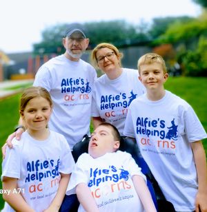 The family has raised thousands of pounds for Acorns.