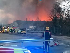 Supporting image for story: Huge Birmingham factory fire causes train disruption on nearby rail lines