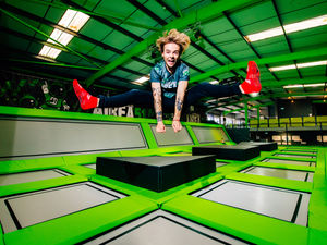 Supporting image for story: Telford's first trampoline centre is bouncing - with video