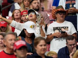 Supporting image for story: Charlie Kirk’s friends praise conservative activist’s faith at memorial service