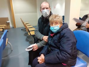 Sam and Dorothy Gilbert were 'overjoyed' to be called in for their vaccinations