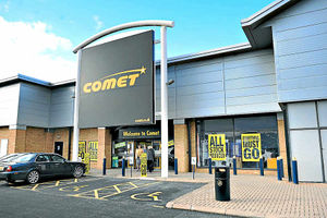 Supporting image for story: Comet in liquidation sale as stores may start closing next week