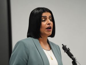 Justice Secretary Shabana Mahmood giving a speech at London Probation Headquarters in central London