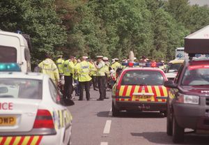 The scene of the crash