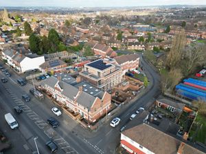 Aerial view of apartments for sale in Sutton Coldfield