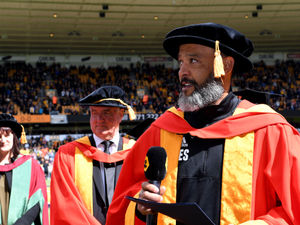 Supporting image for story: WATCH: Wolves boss Nuno Espirito Santo receives honorary doctorate from University of Wolverhampton