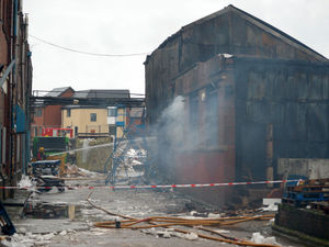 Supporting image for story: Smethwick fire: Scene of destruction revealed after huge furniture warehouse blaze - with VIDEO and PICTURES