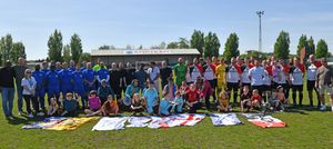 A charity football match at Stourbridge FC for the Jane Webb Memorial Trophy featured former players from the Glassboys and all the West Midlands' professional clubs.
Chris Brunt the former Albion midfielder was a star attraction.