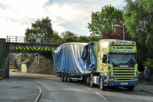 Supporting image for story: Lorry gets stuck after driver hits Shropshire bridge