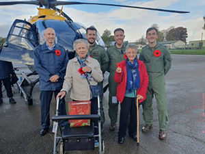 Residents from HC-One’s Bluebell View Care Home at Nesscliffe Training Camp