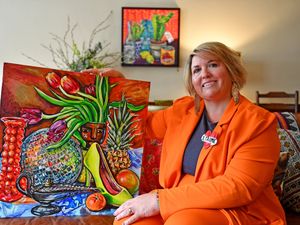 Supporting image for story: “There is no greater pleasure than seeing your work in other places" says Shrewsbury artist who loves colour