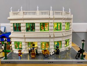 Jenny's model of the Automobile Palace in Llandrindod Wells