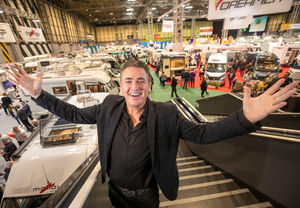 Shane Richie at the Caravan, Camping and Motorhome Show in Birmingham