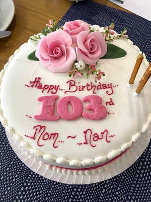 She received a special birthday cake