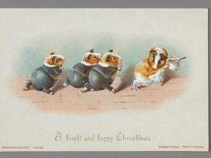 Supporting image for story: Christmas cards designed by a young Beatrix Potter to go on display