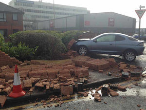 Supporting image for story: Car smashes into wall near The Hawthorns