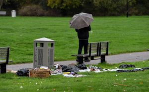 A huge amount of used fireworks were left at Phoenix Park, Wolverhampton
