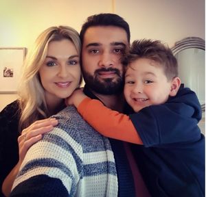 Taylan, with his parents Laura and Toygun Kurtul (image courtesy of Tay’s Tribe, supporting Brain Tumour Research)