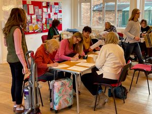 Visitors to Bridgnorth repair cafe