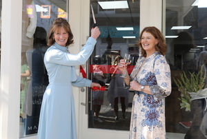The opening of Teresa's Boutique, 45 High Street, Shrewsbury by the Lord Lieutenant Anna Turner (left) and Teresa Futter (right) 