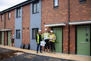 Lee Perry, Technical Director at Persimmon West Midlands, and Charlotte Cartlidge, Project Manager at Housing Plus Group, visited the site to mark the handover.