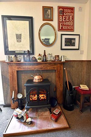 It even has a woodburner for cold nights