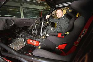 Speed demon – racing is James's passion