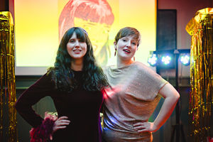 DJs Rachel and Lizzy, AKA Queen Coops and Lizzy Warrior Princess