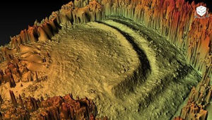 A 3D image of the hill