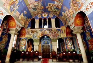Stunning images show Serbian Orthodox Christians gathering to celebrate the birth of Jesus Christ at the Serbian Orthodox Church of the Holy Prince Lazar, in Bournville, Birmingham. January 7, 2026.