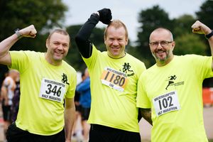 Penkridge Runners Ant Morgan, Kritian Russell and Wayne Adams 
