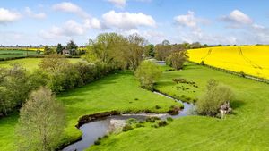 A stream runs through the property's grounds. Picture: Knight Frank/Rightmove.