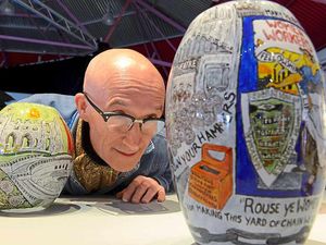 Supporting image for story: In pictures and video: Artists are top of the glass in Stourbridge