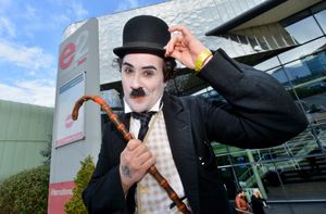 Jack Cutler from Manchester as Charlie Chaplin..