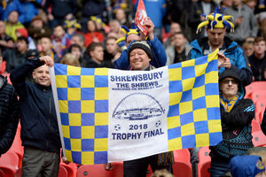 Salopians were in far better spirits before the game