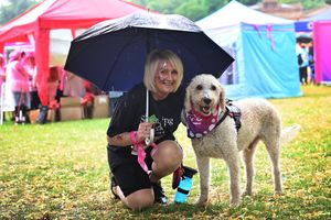 Sarah Lloyd ran with her lovely pooch Oscar